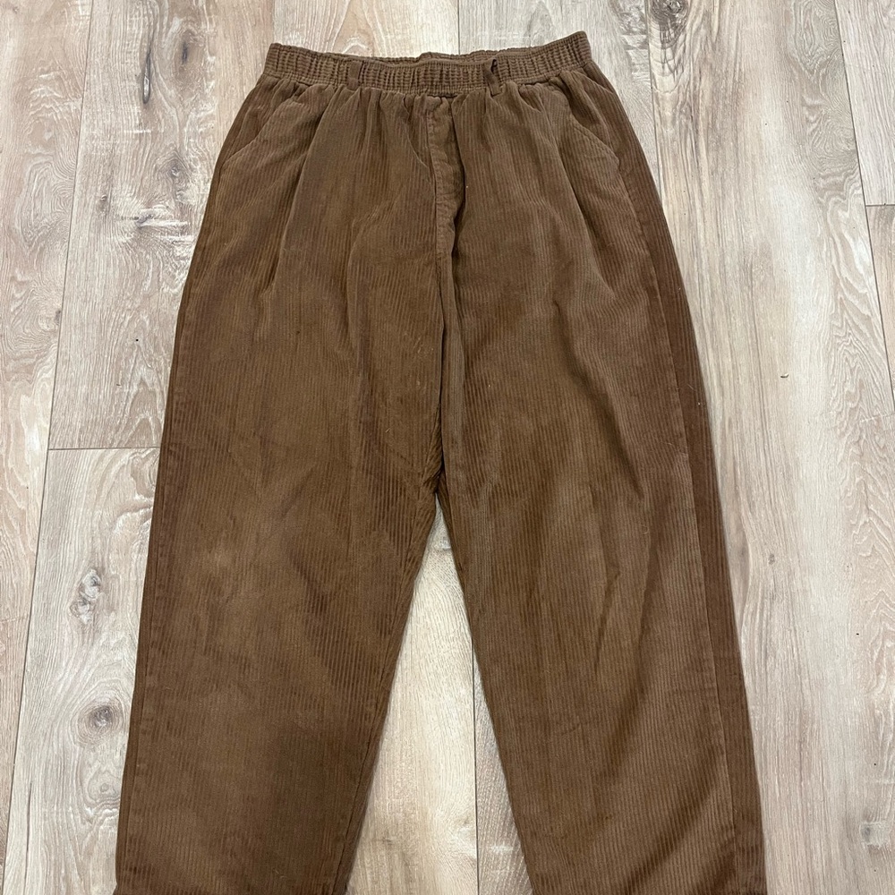 Classic Men's Corduroy Trousers in Rich Brown